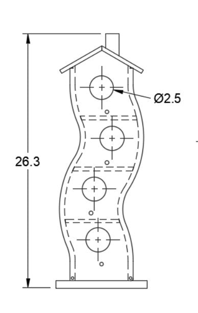 Curvy Bird House