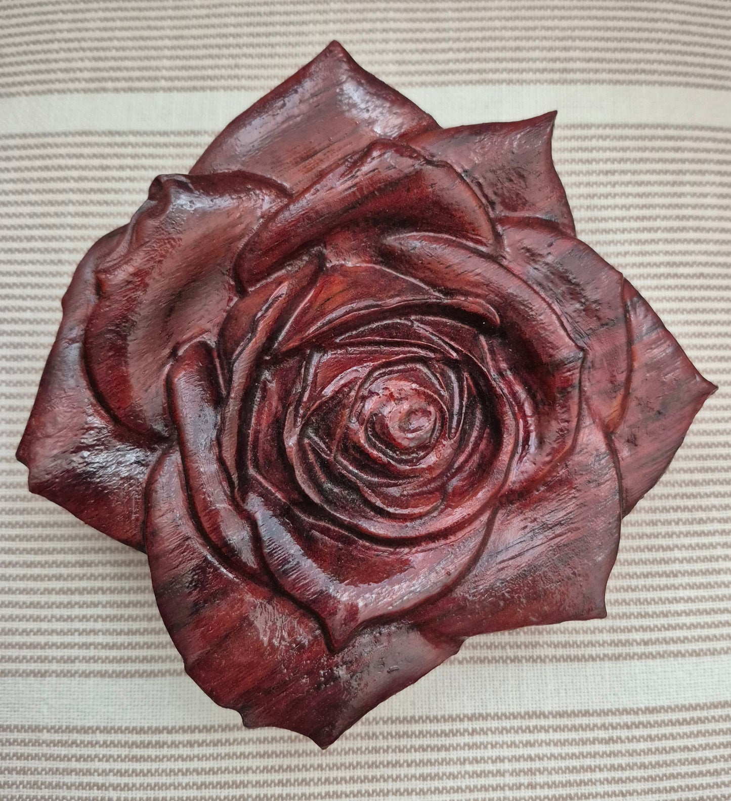 Rose Jewelry Box - 18 Ounce Padauk Wood